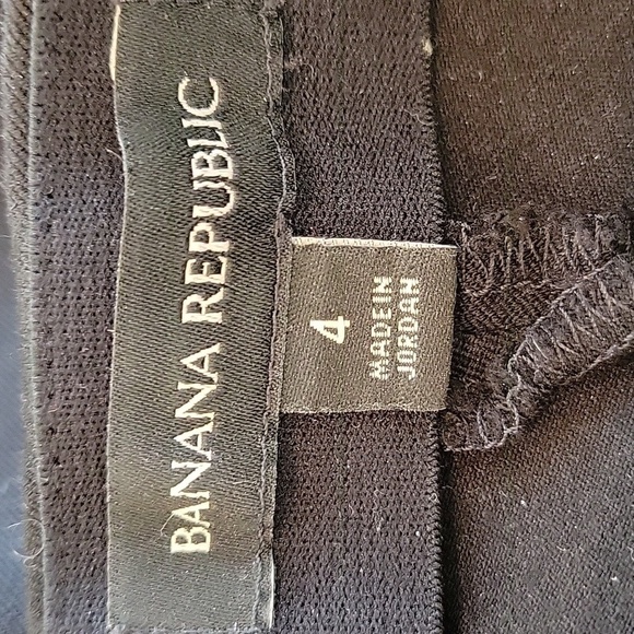 Banana Republic size 4 black stretch crop trousers - Picture 6 of 7